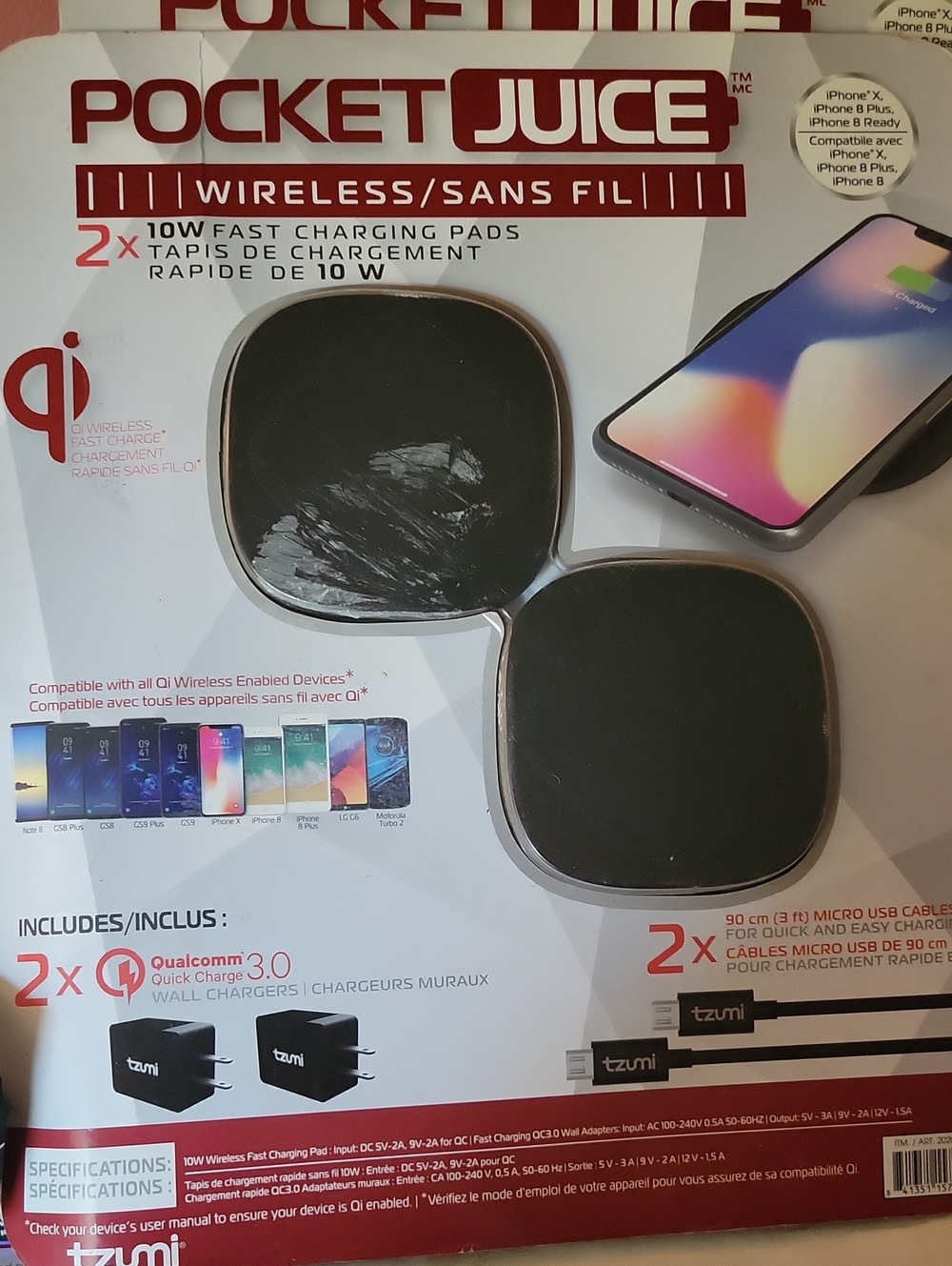 Pocket Juice Wireless Charging Pads - Black -